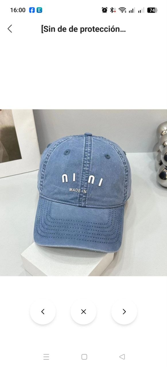 Gorra Miu Miu
