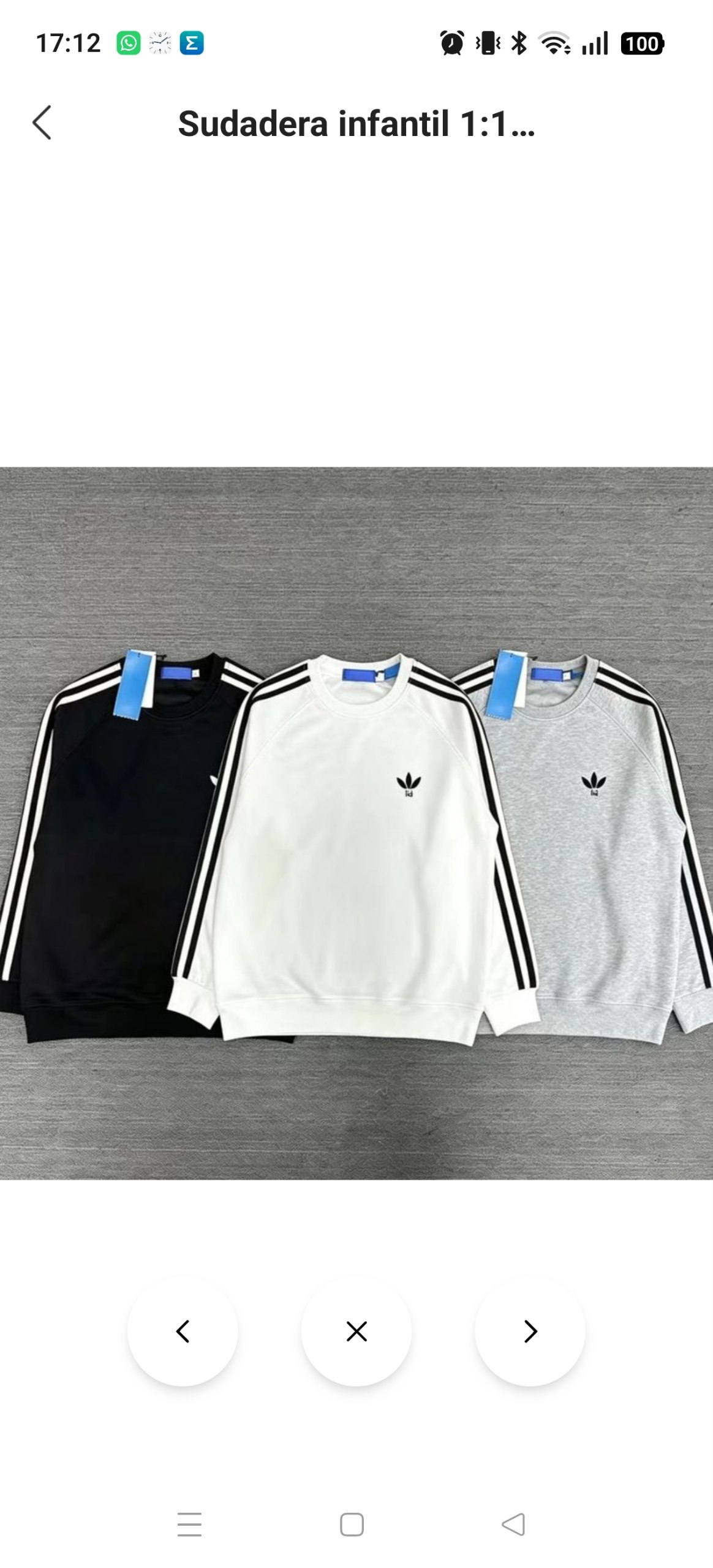 Sudadera Adidas niños 12.68€‼ ✨