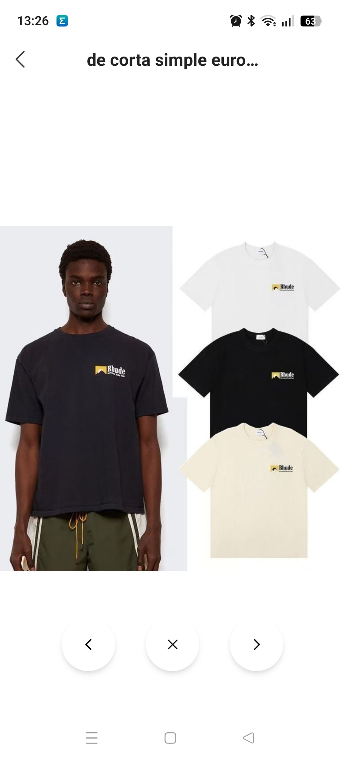 Camiseta Rhude 14.29€‼ ✨