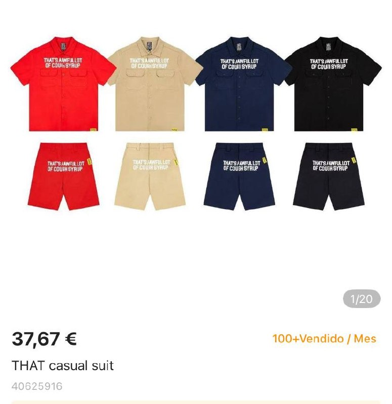 Conjunto COUGH SYRUP ✨