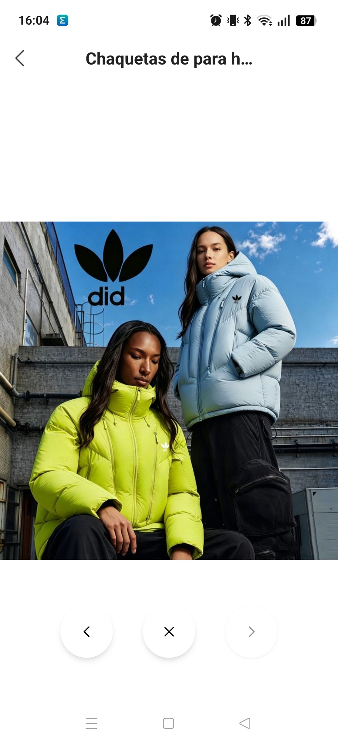 Abrigo Adidas 55.87€‼ ✨