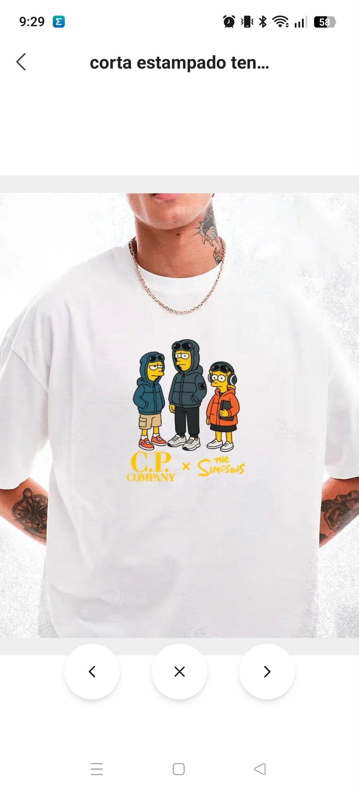 Camiseta Los Simpson CP Company ✨