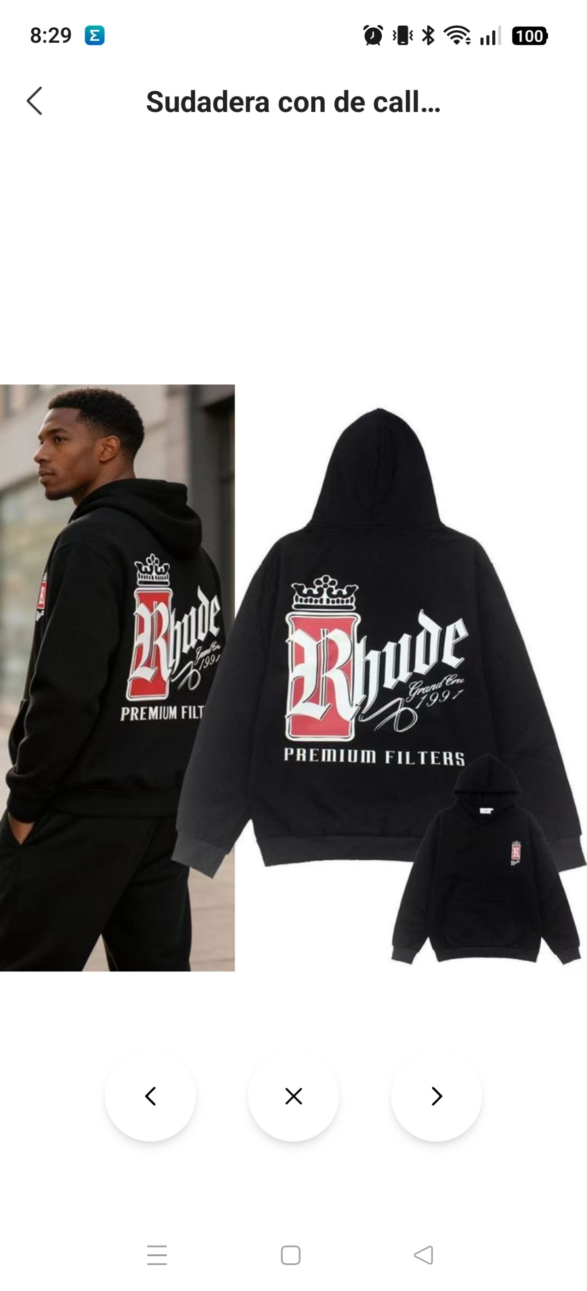 Sudadera Rhude 42.28€‼ ✨