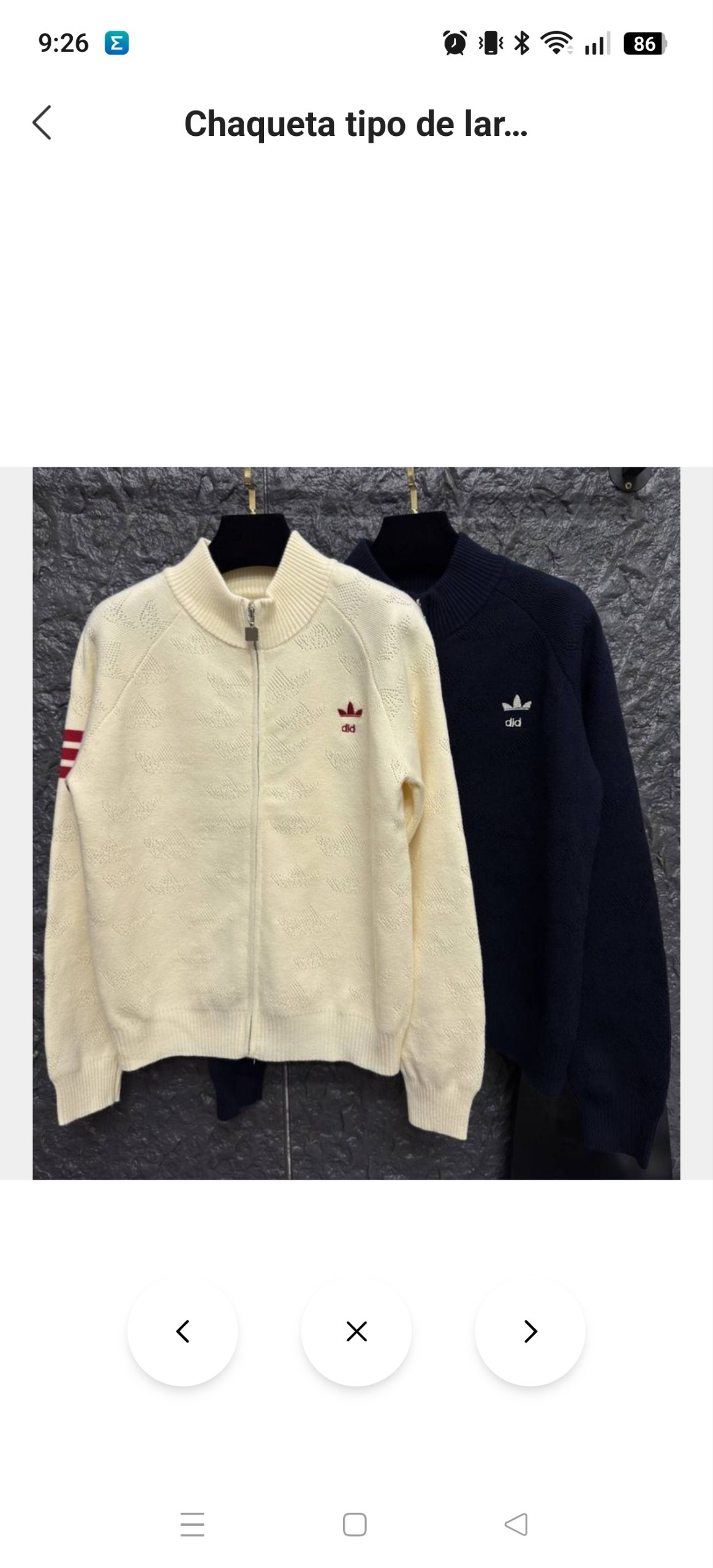 Chaqueta punto Adidas 26.98€‼ ✨