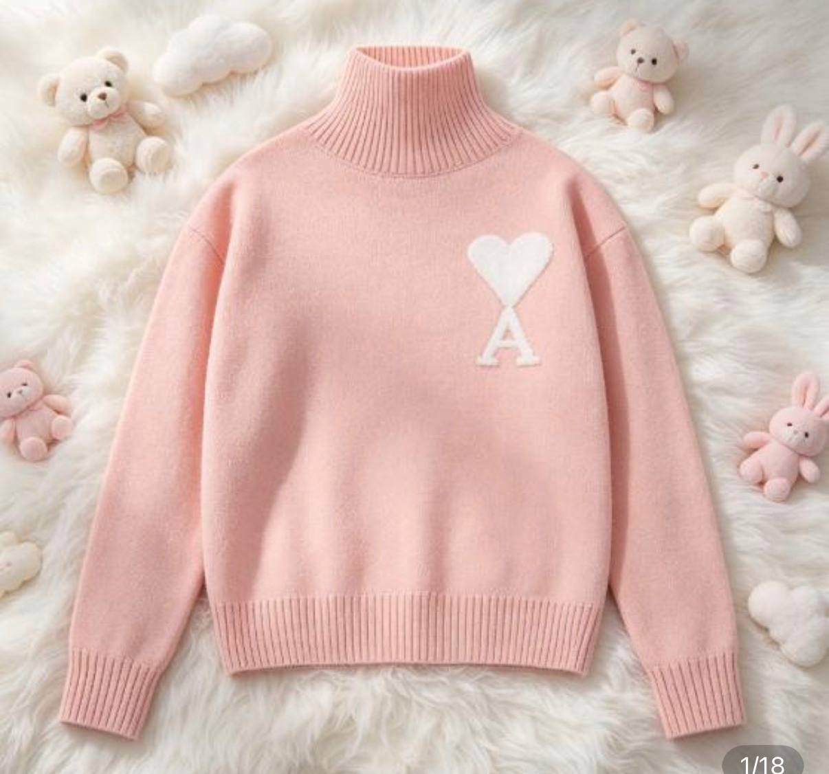 Jersey Ami Paris cuello alto, varios colores ✨