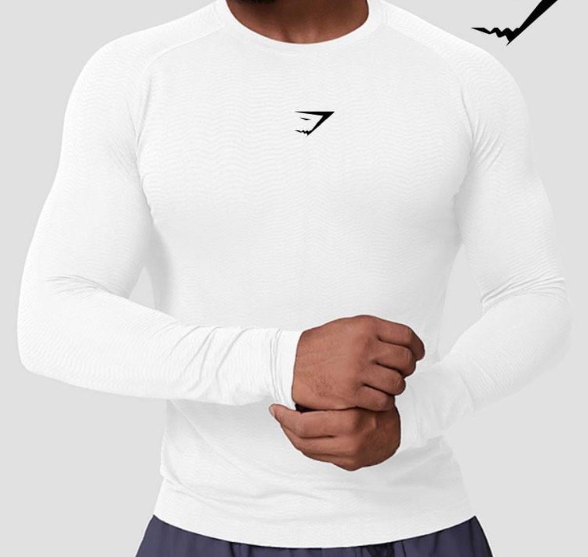 CAMISETA GYMSHARK MANGA LARGA ✨