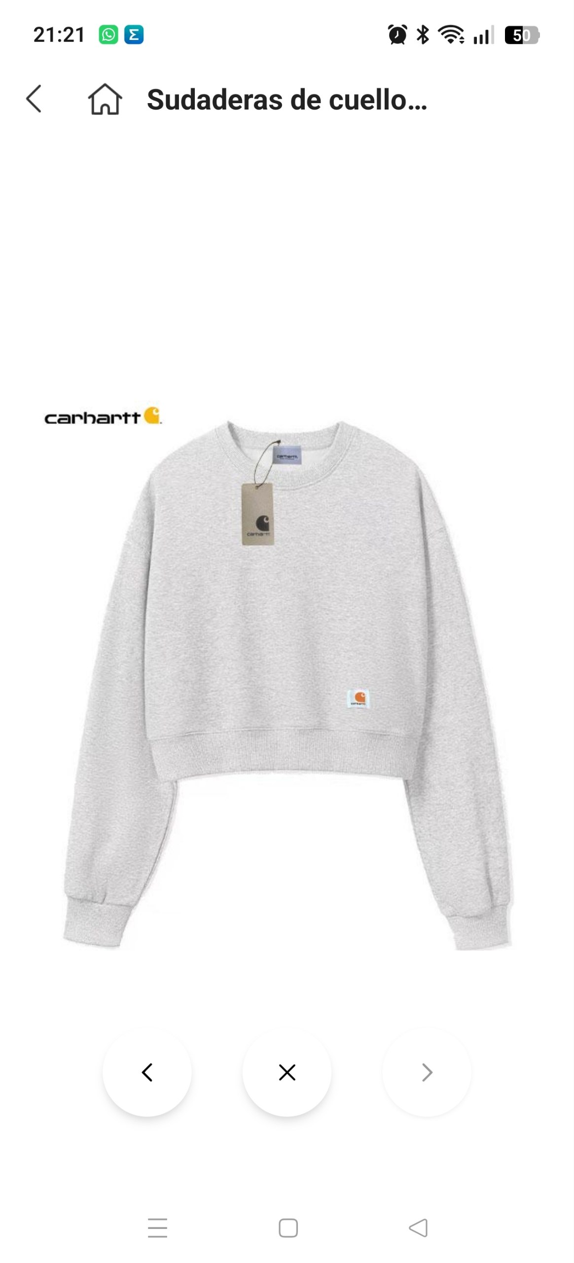 Sudadera corta Carhartt ✨