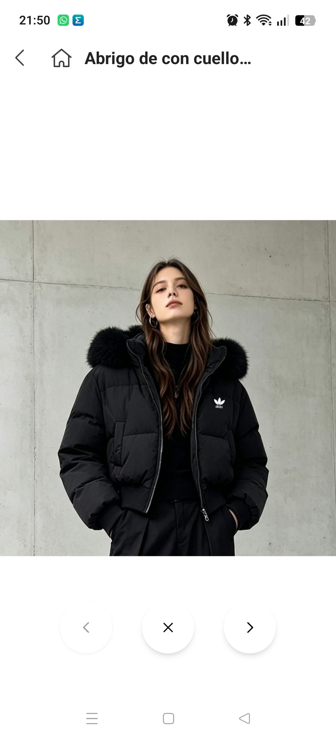 Abrigo Adidas 38.25€‼ ✨