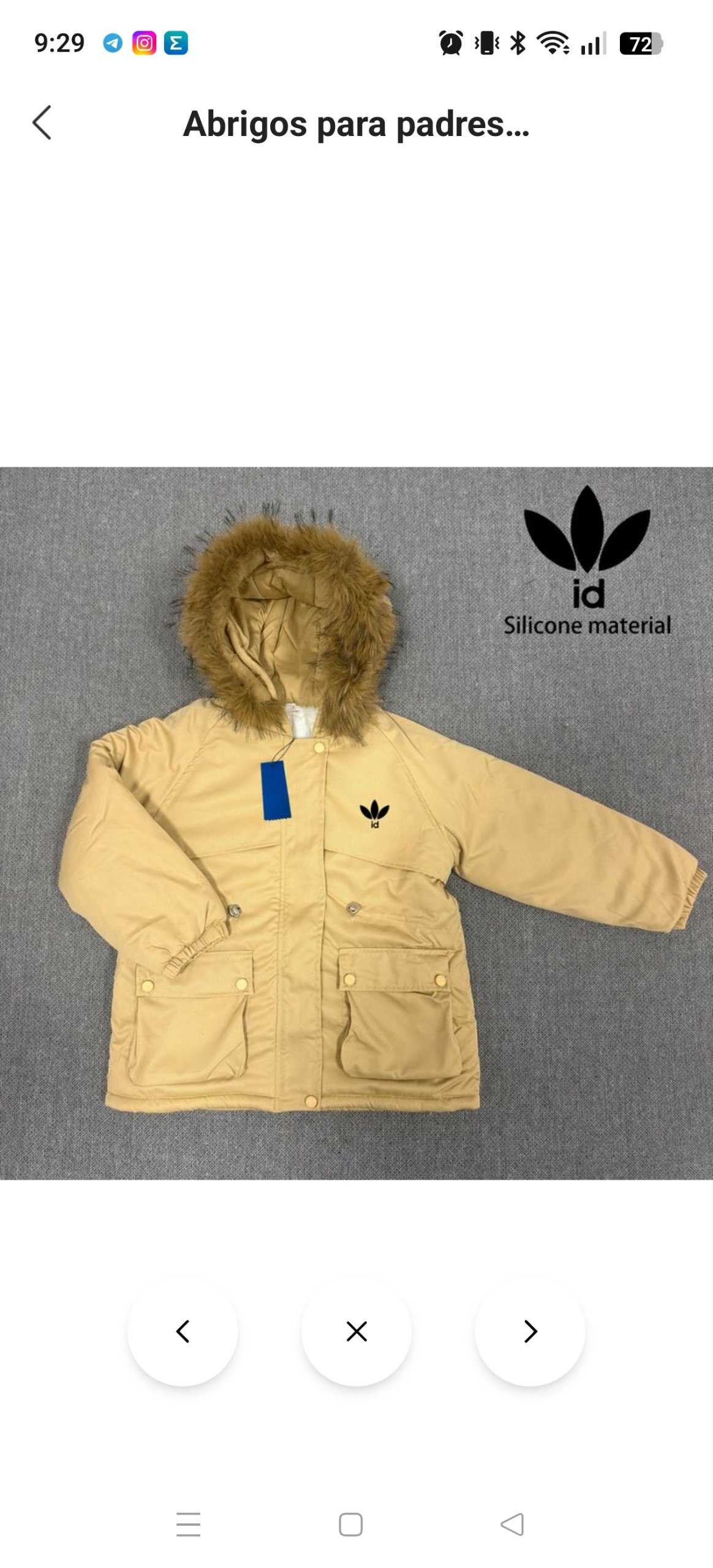 Abrigo niños Adidas (entre 9 y 16 años) ✨