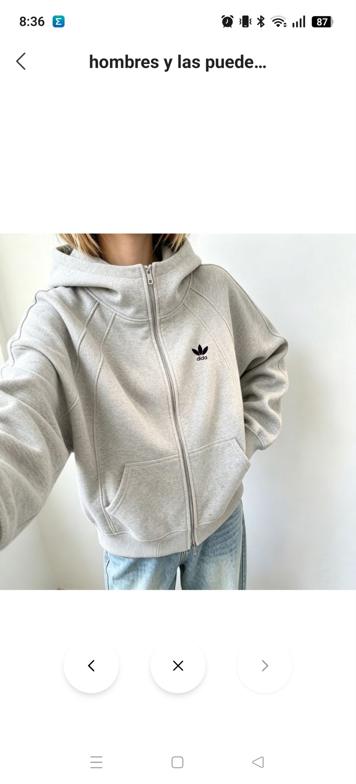 Sudadera Zip Adidas 31.33€‼ ✨