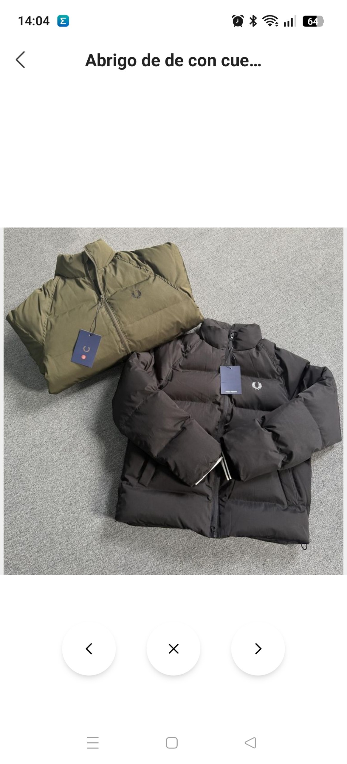 Abrigo Fred Perry 28.76€‼ ✨