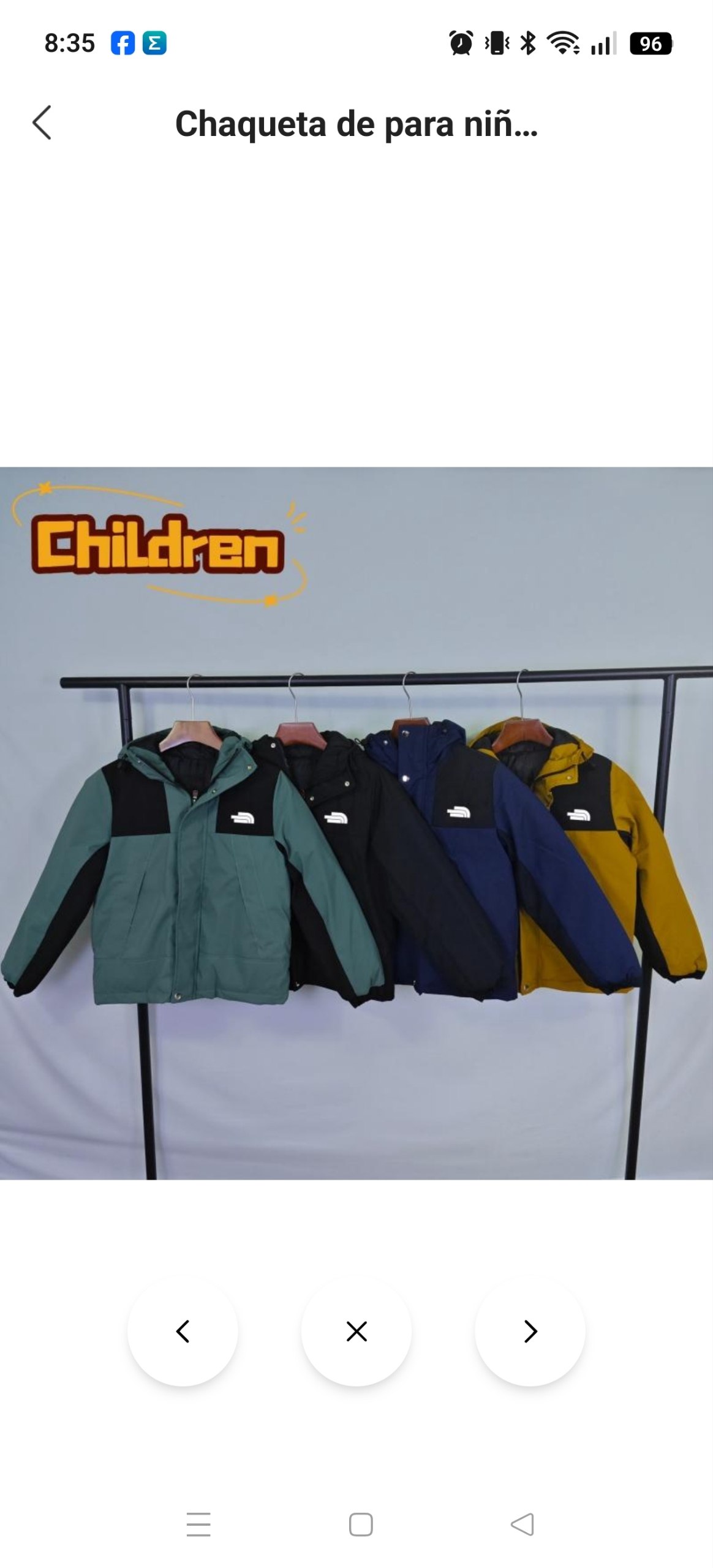 Chaqueta niños The North Face 29.81€‼ ✨