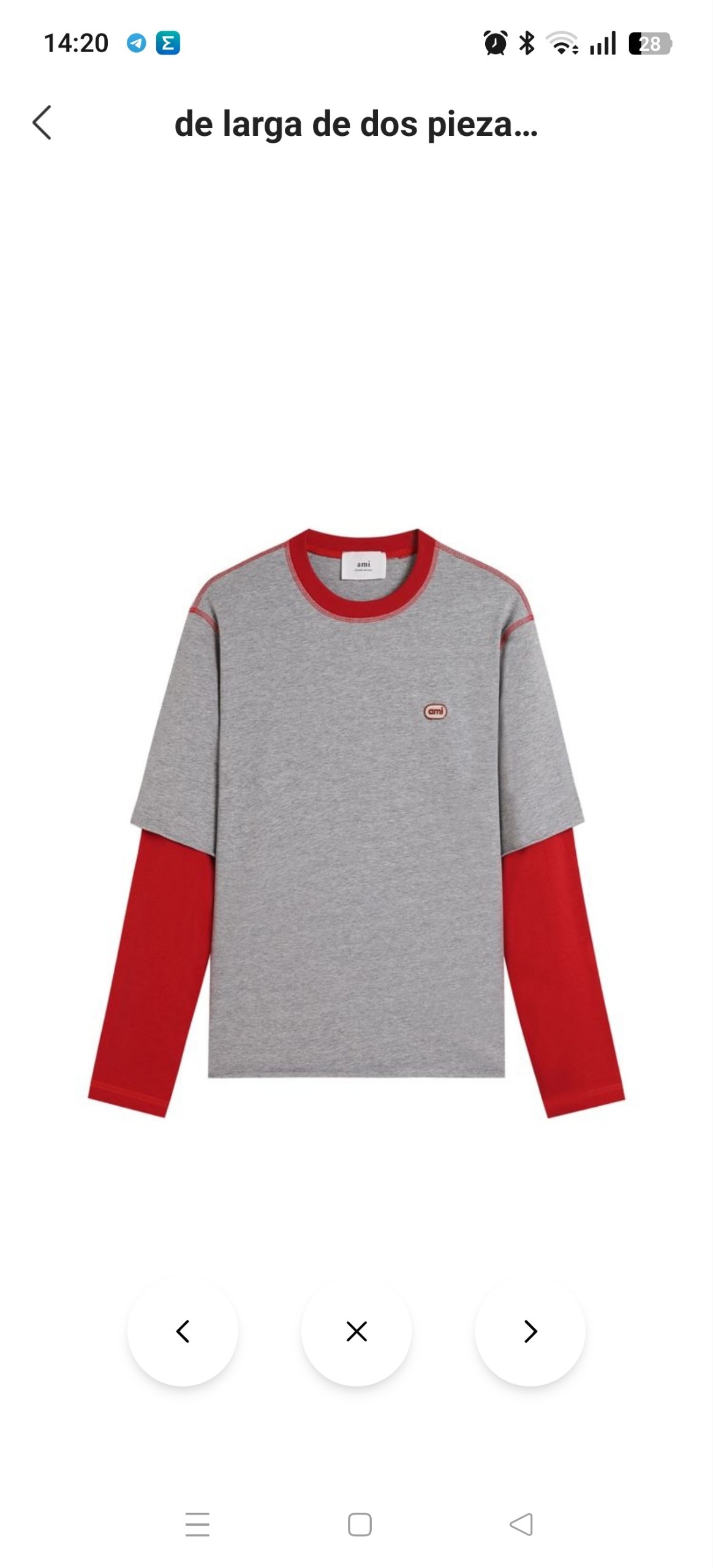 Camiseta Ami efecto doble 27€‼ ✨