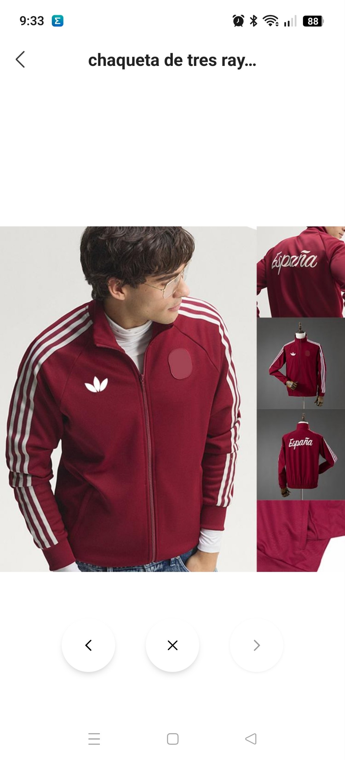 Chaqueta zip Adidas España 39.44€‼ ✨