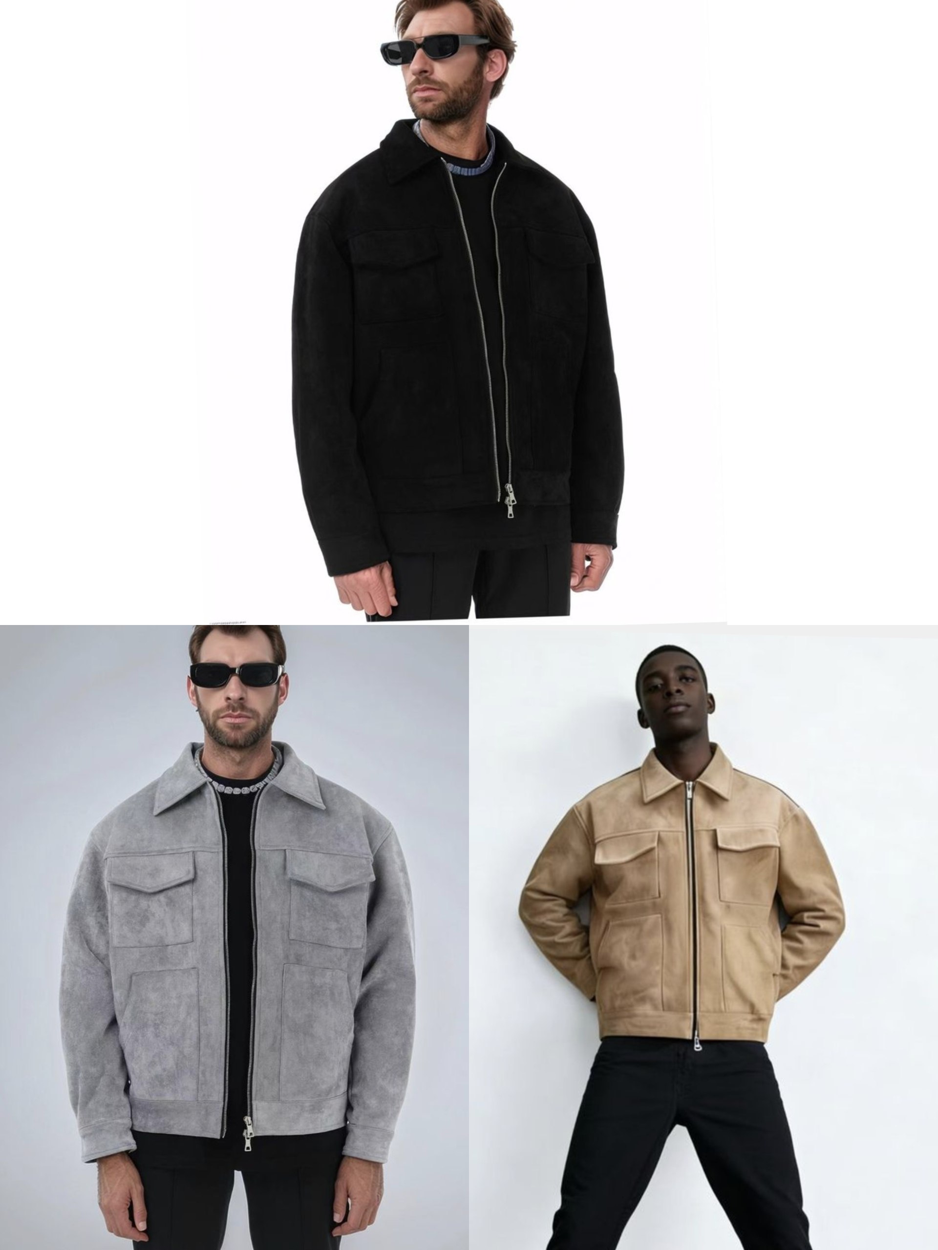 Chaqueta piel casual hombre 52.05€‼ ✨