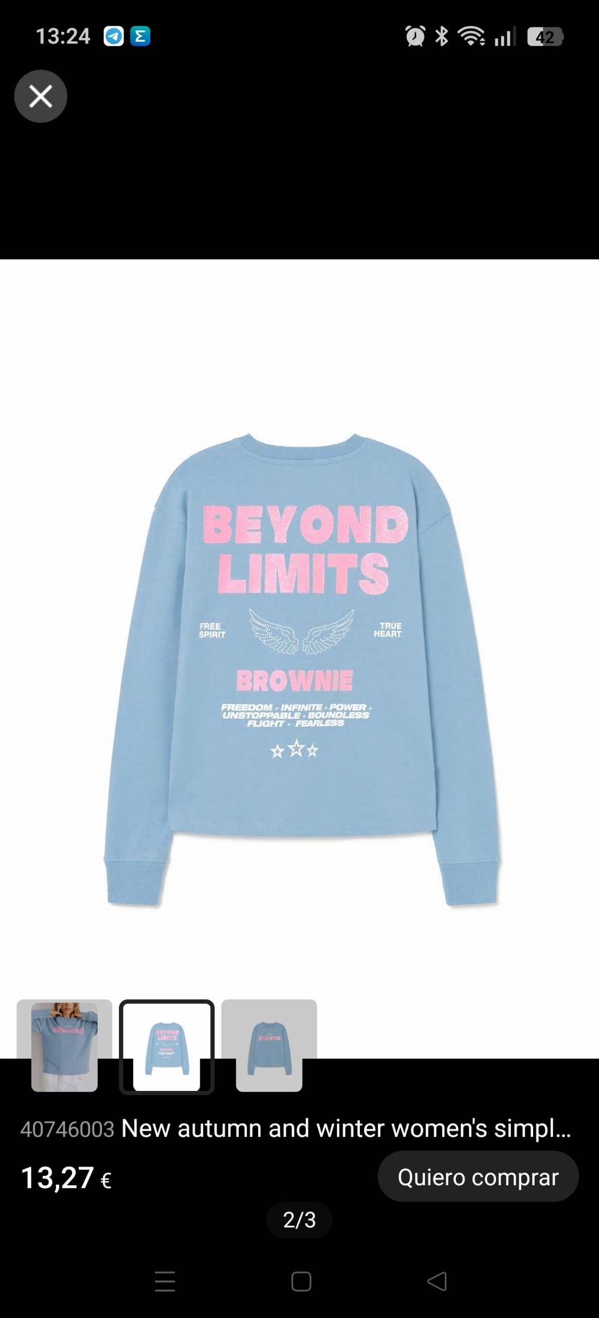 Sudadera Brownie 13.27€‼ ✨