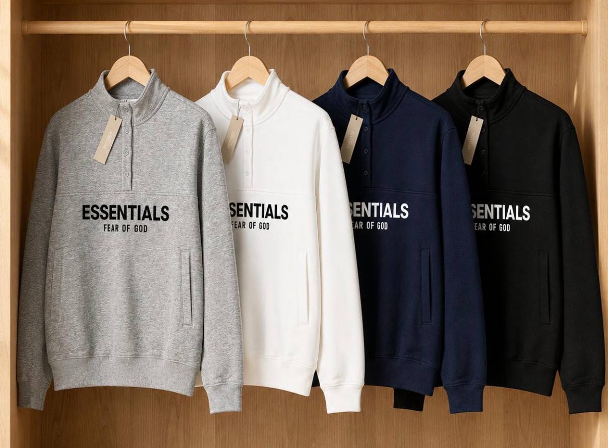 Sudadera Essxntials con botones ✨