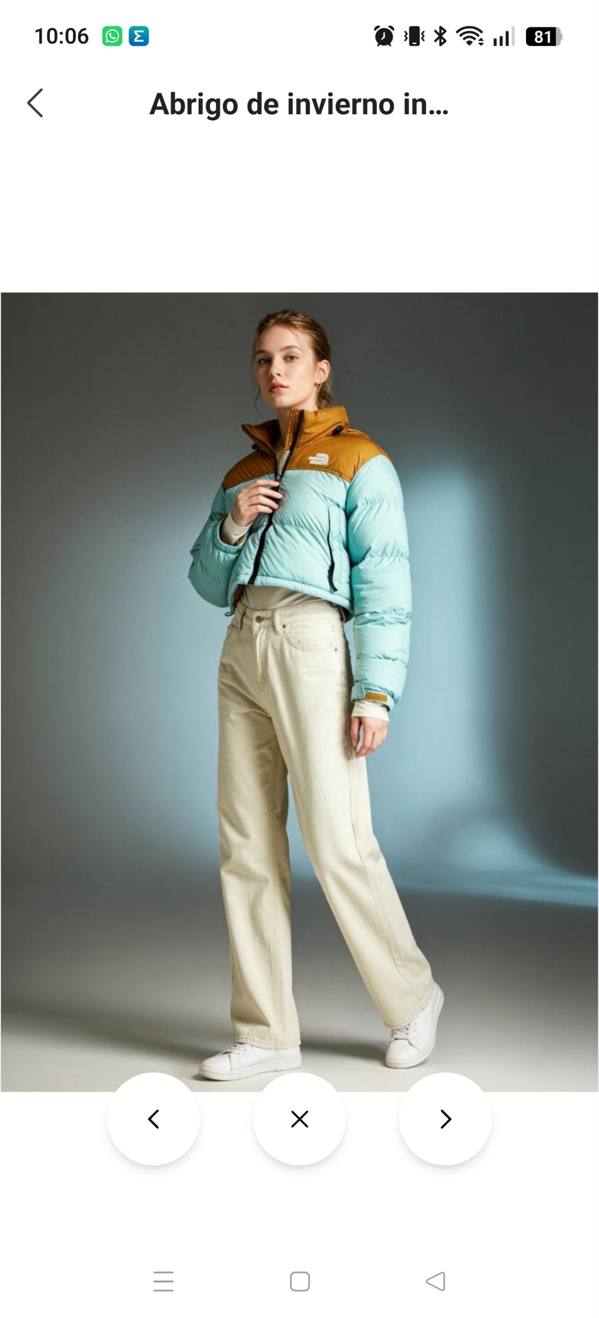 Abrigo corto The North Face 28.05€‼ ✨