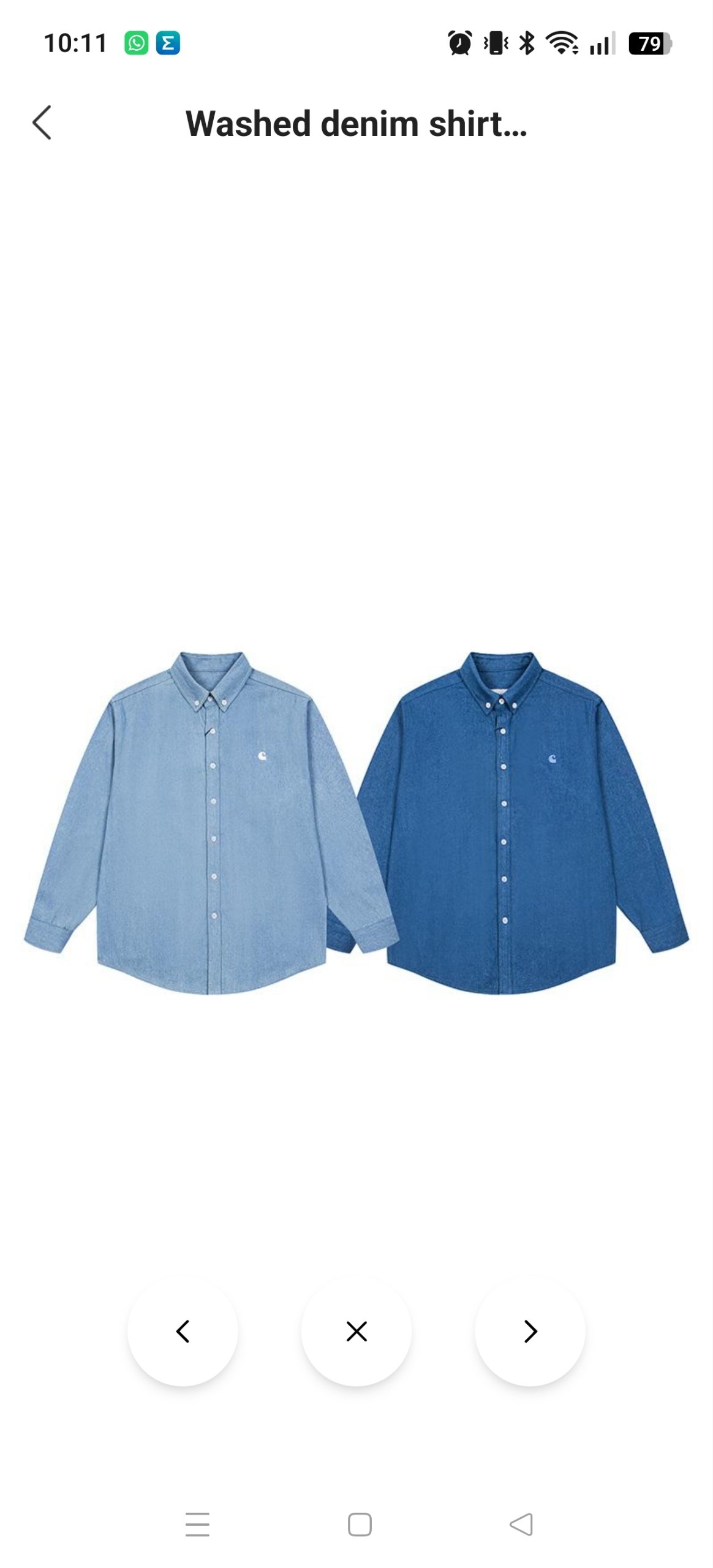 Camisa vaquera Carhartt 27.92€‼ ✨