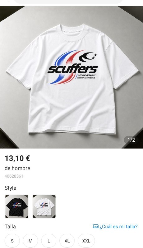 Camiseta hombre Scuffers ✨💫 13€ ✨