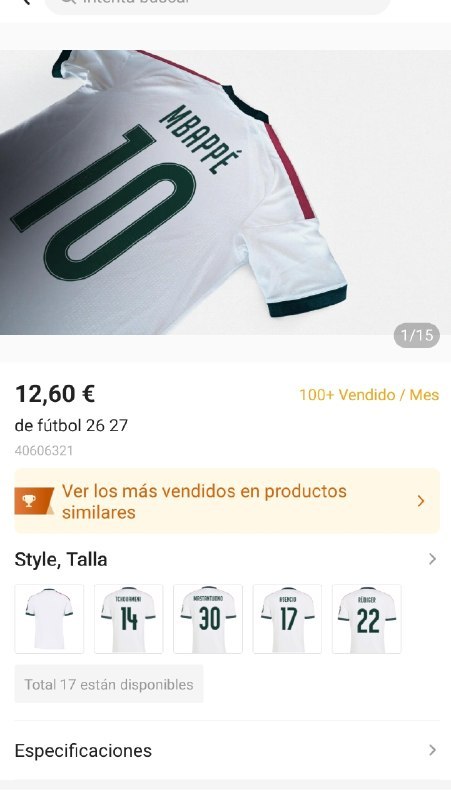 Camiseta futbol Real Madrid ✨💫 12€ ✨
