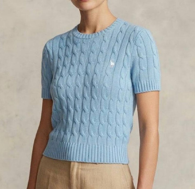 Jersey corto trenzado Polo RL ✨