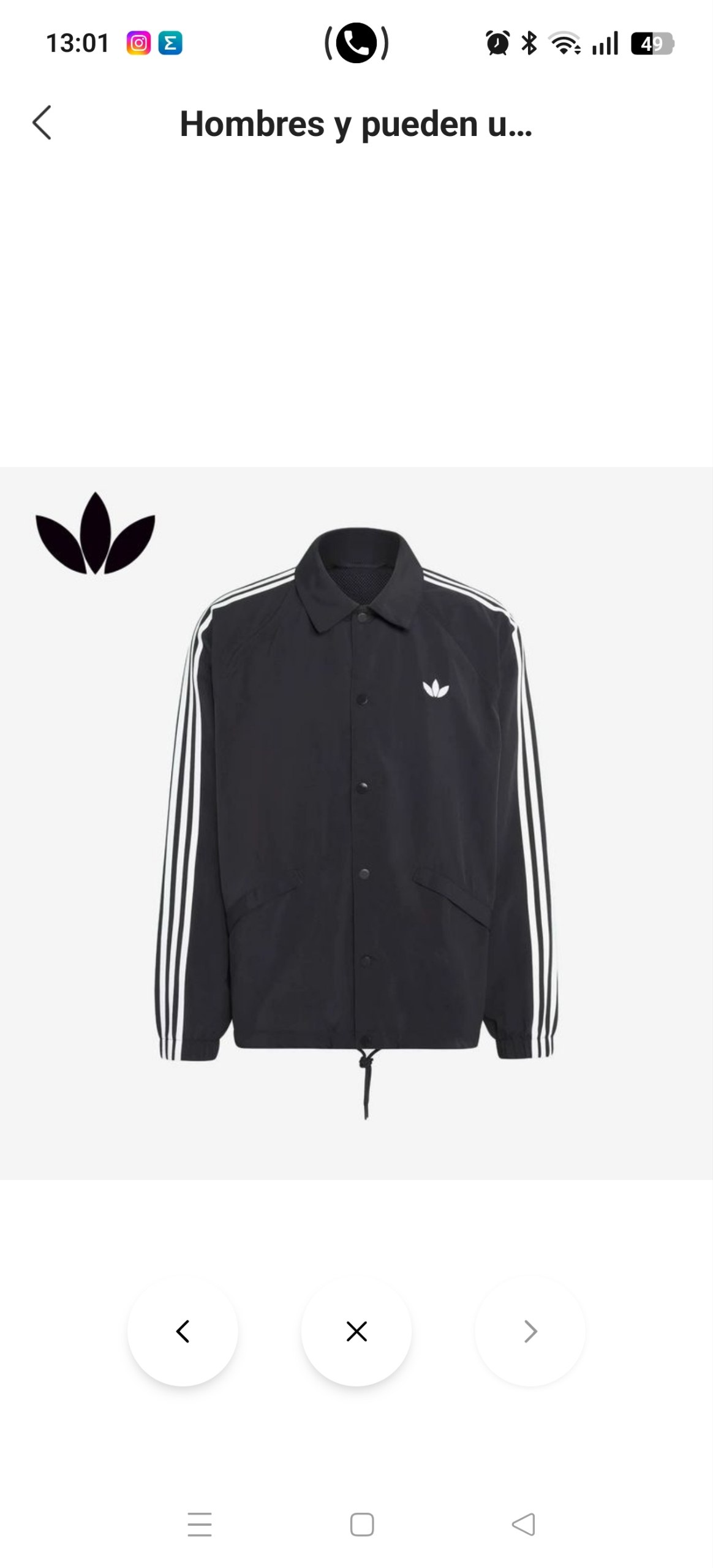 Chaqueta unisex Adidas 41.18€‼ ✨
