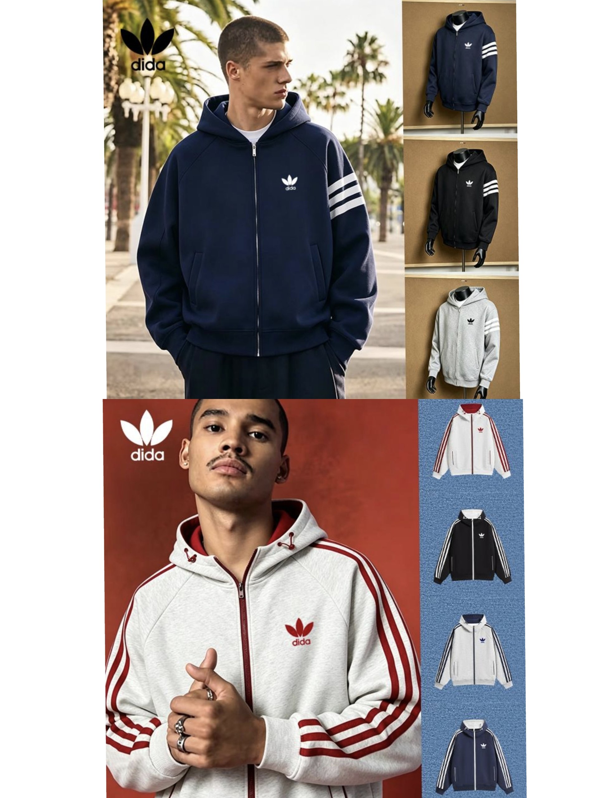 Sudaderas zip Adidas desde 28.87€‼ ✨