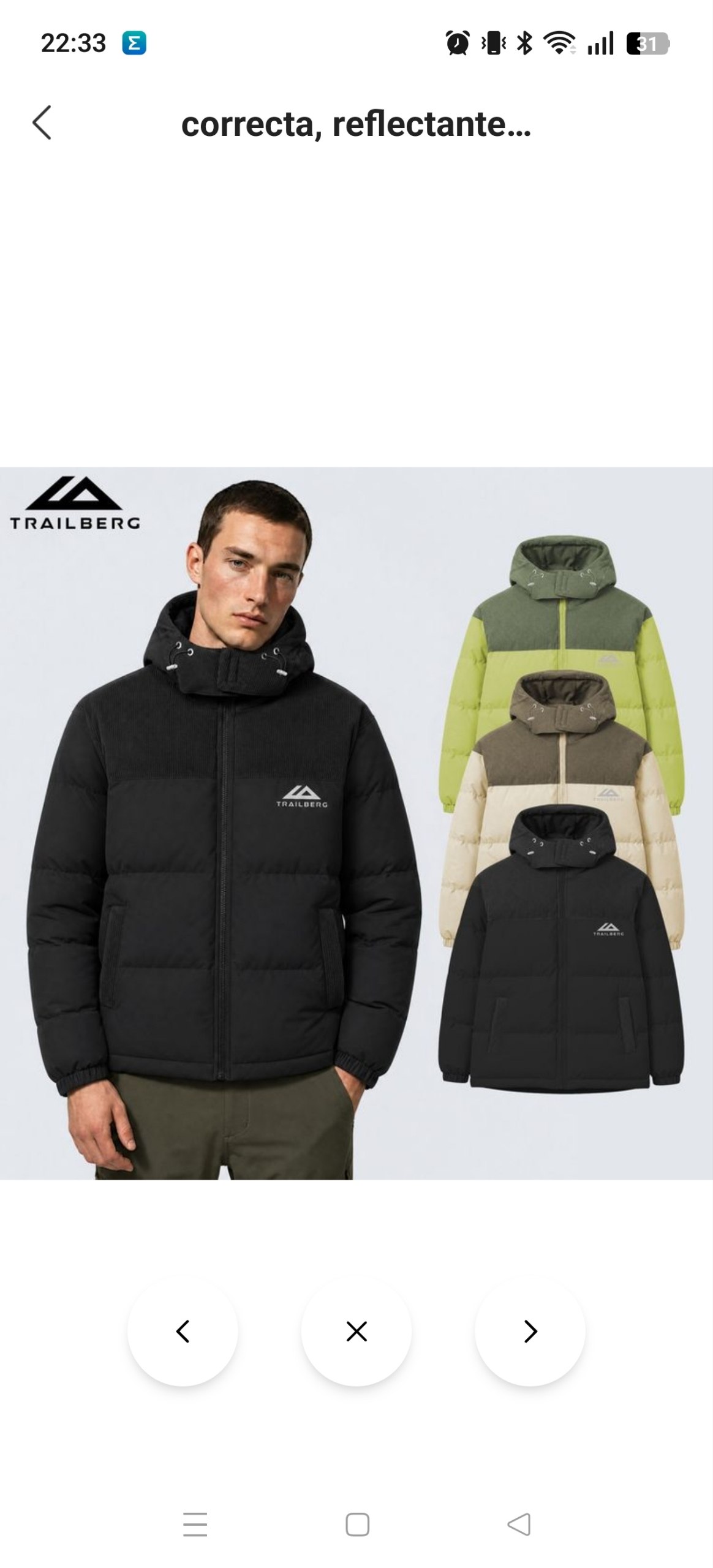 Abrigo Trailberg 39.11€‼ ✨