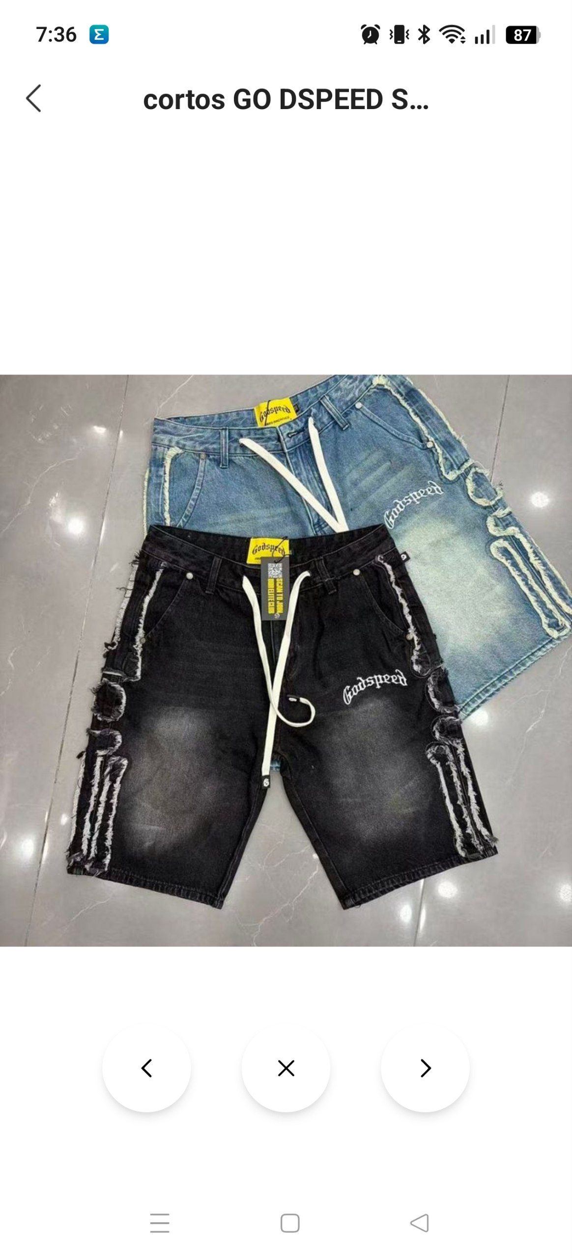 Bermuda vaquera Godspeed 44.49€‼ ✨