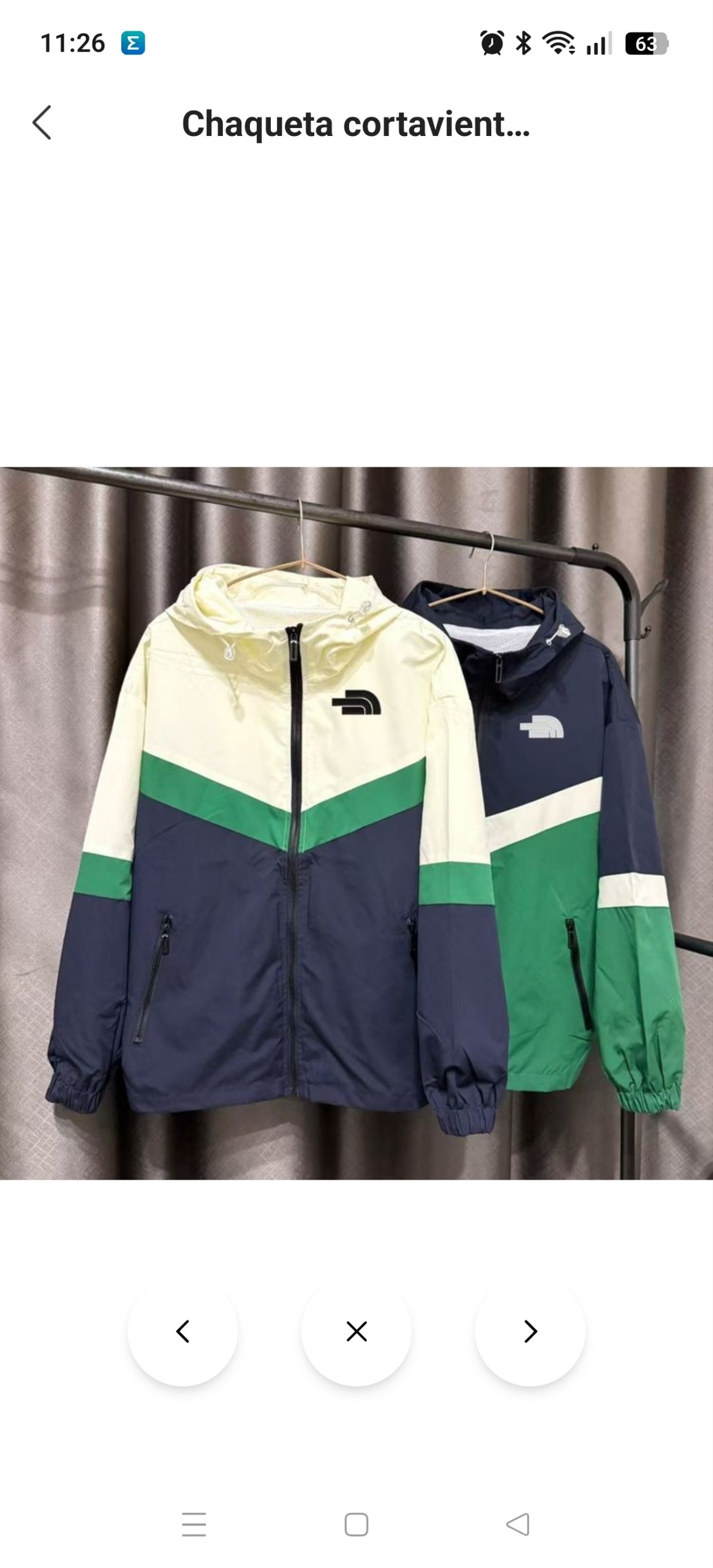 Chaqueta cortavientos North Face ✨💫 29€ ✨