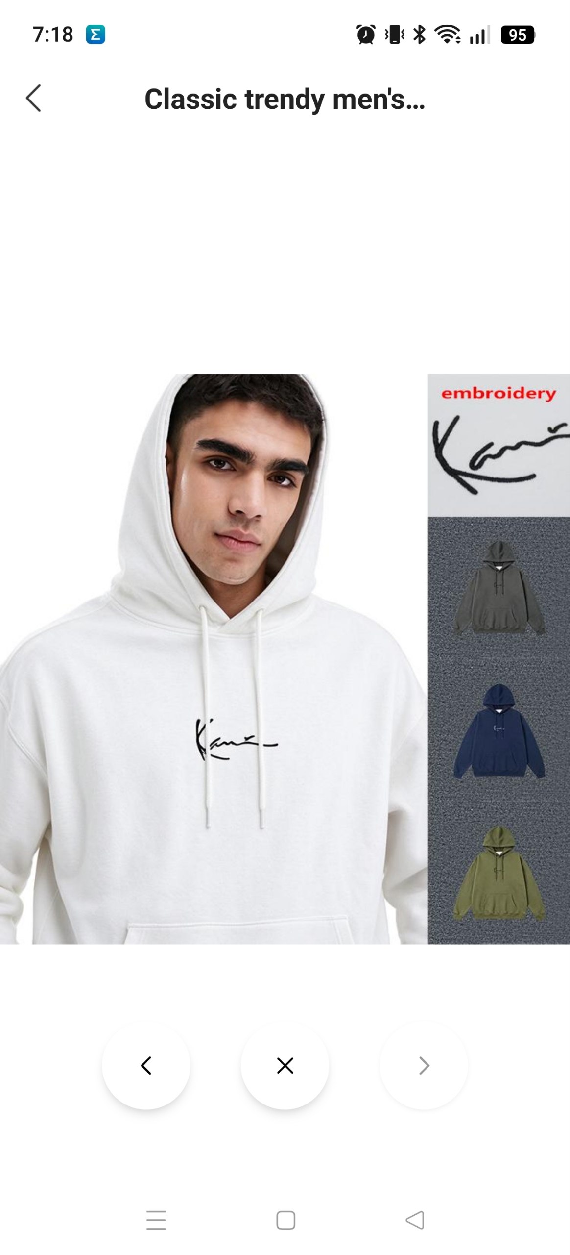 Sudadera bordada Karl Kani 22.70€‼ ✨