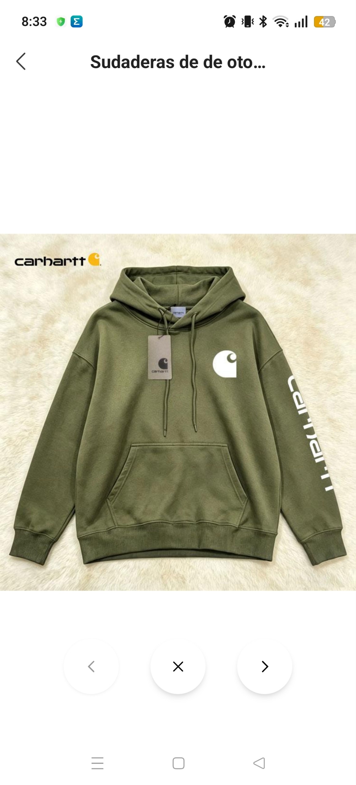 Sudadera Carhartt 20.37€‼ ✨