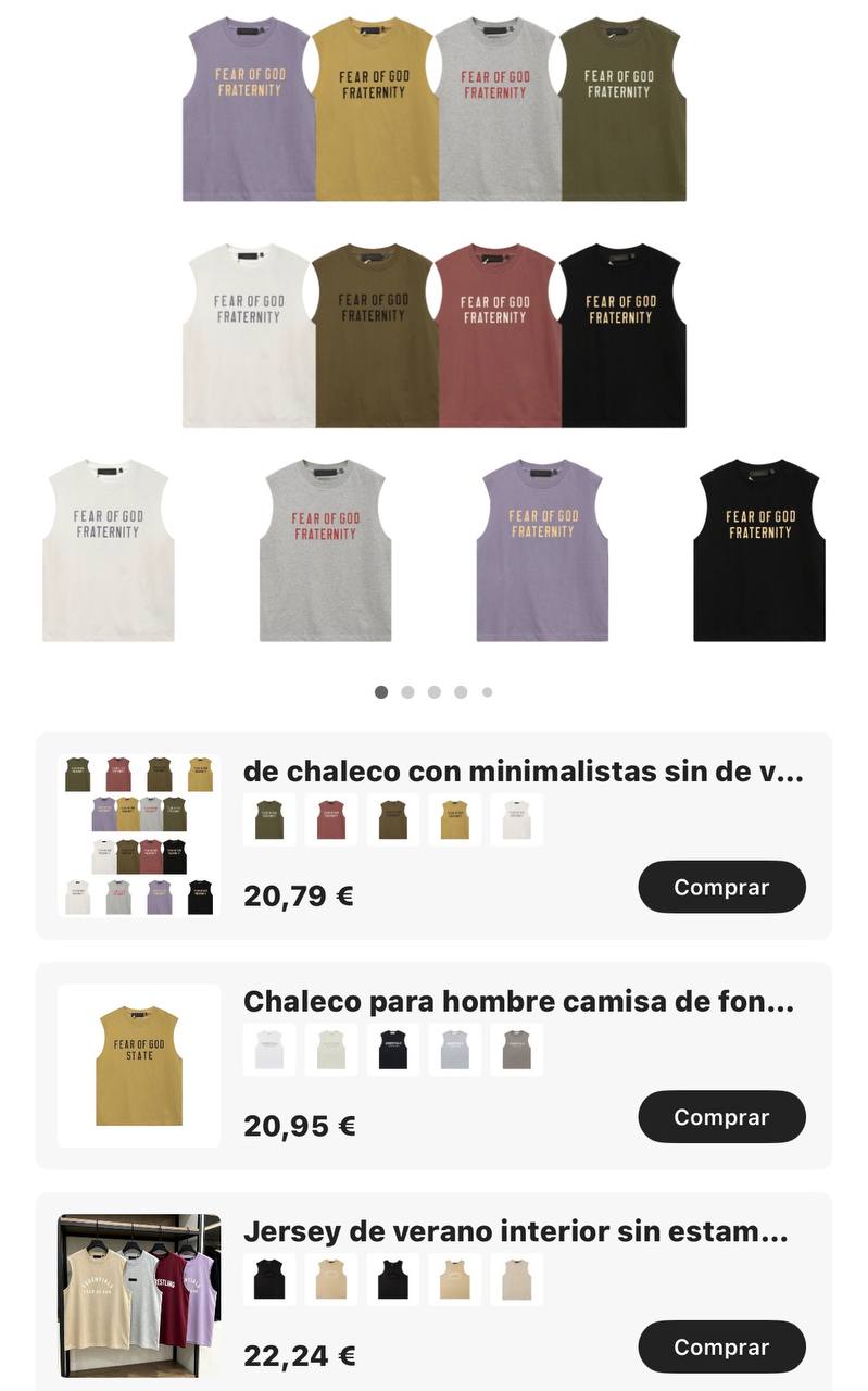 Camiseta tirantes Essentials ✨