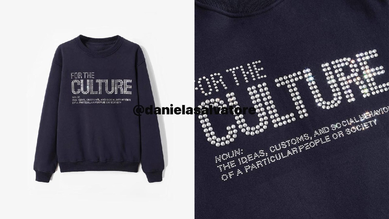 SUDADERA FOR THE CULTURE SIN CAPUCHA ✨