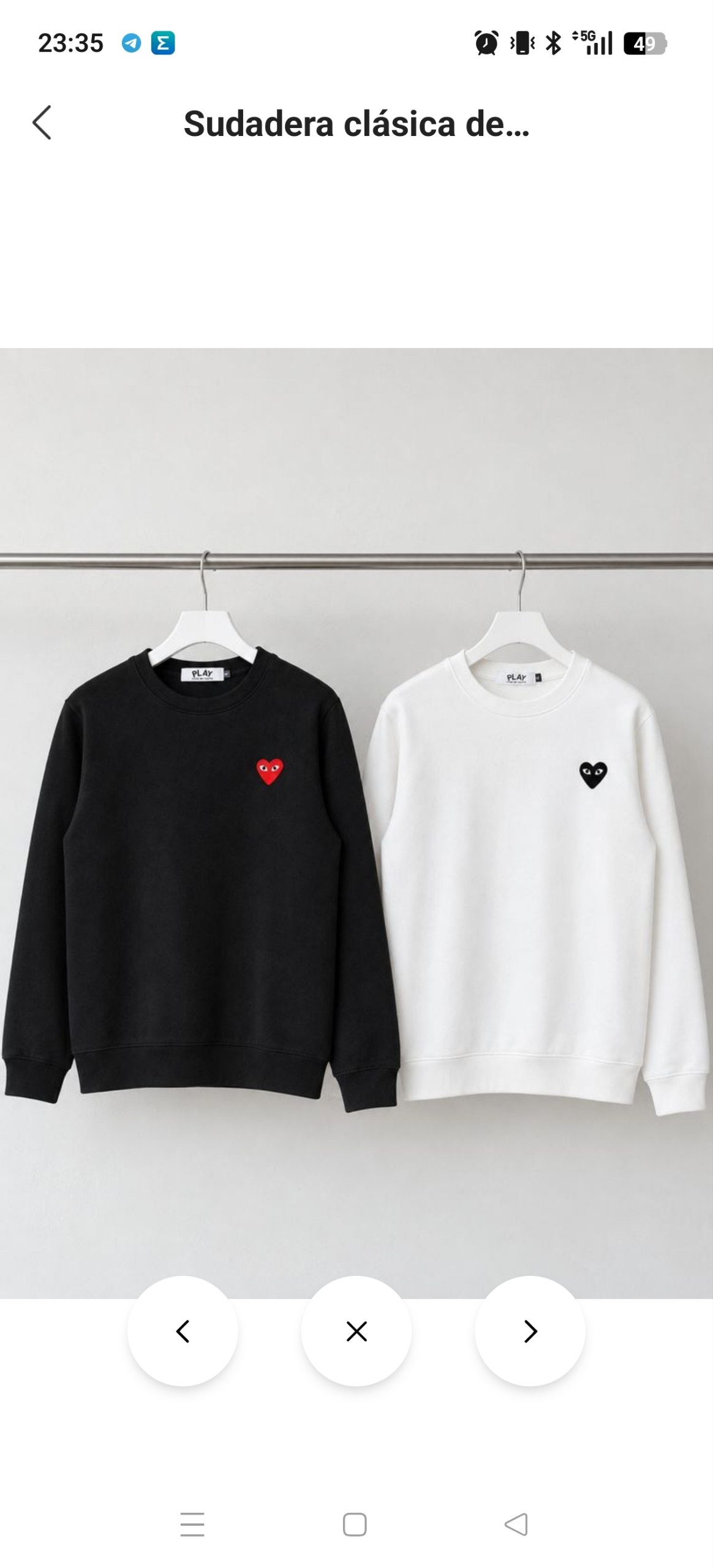 Sudadera Comme des Garcons 19.79€‼ ✨