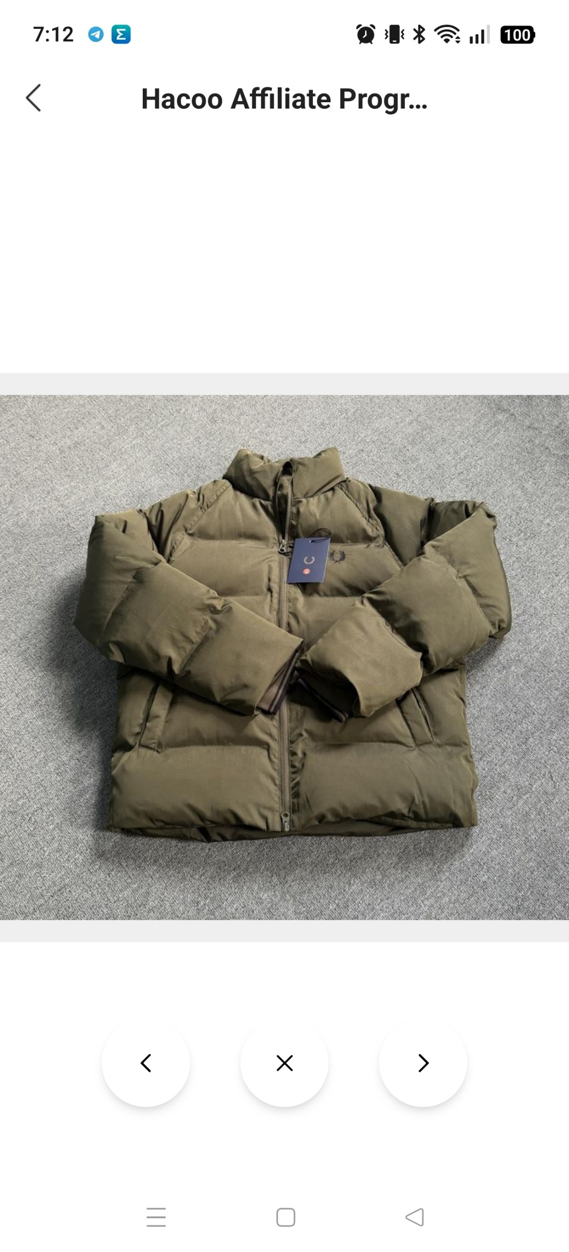 Abrigo Fred Perry 28.58€‼ ✨