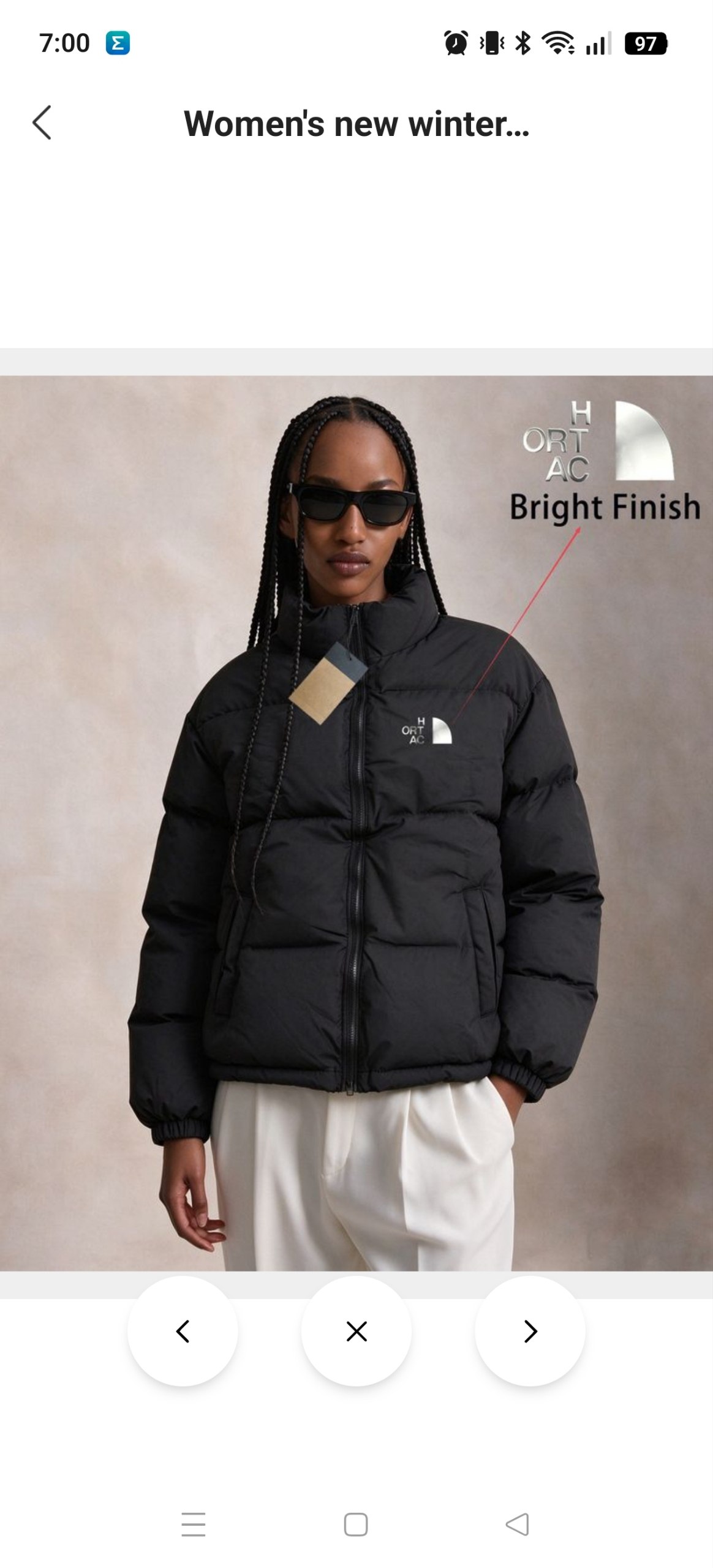 Abrigo The North Face Logo brillo 23.98€‼ ✨