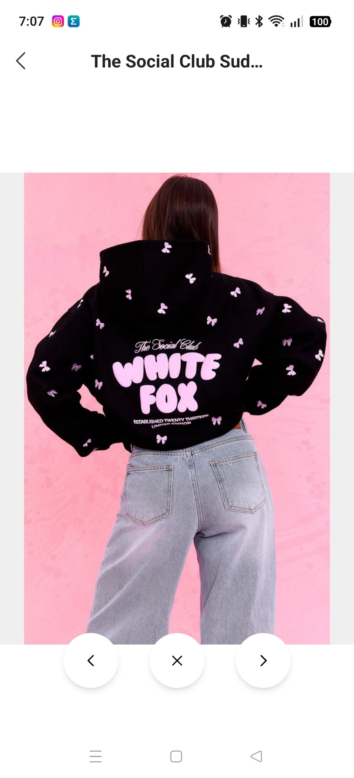 Sudadera White Fox 16.40€‼ ✨