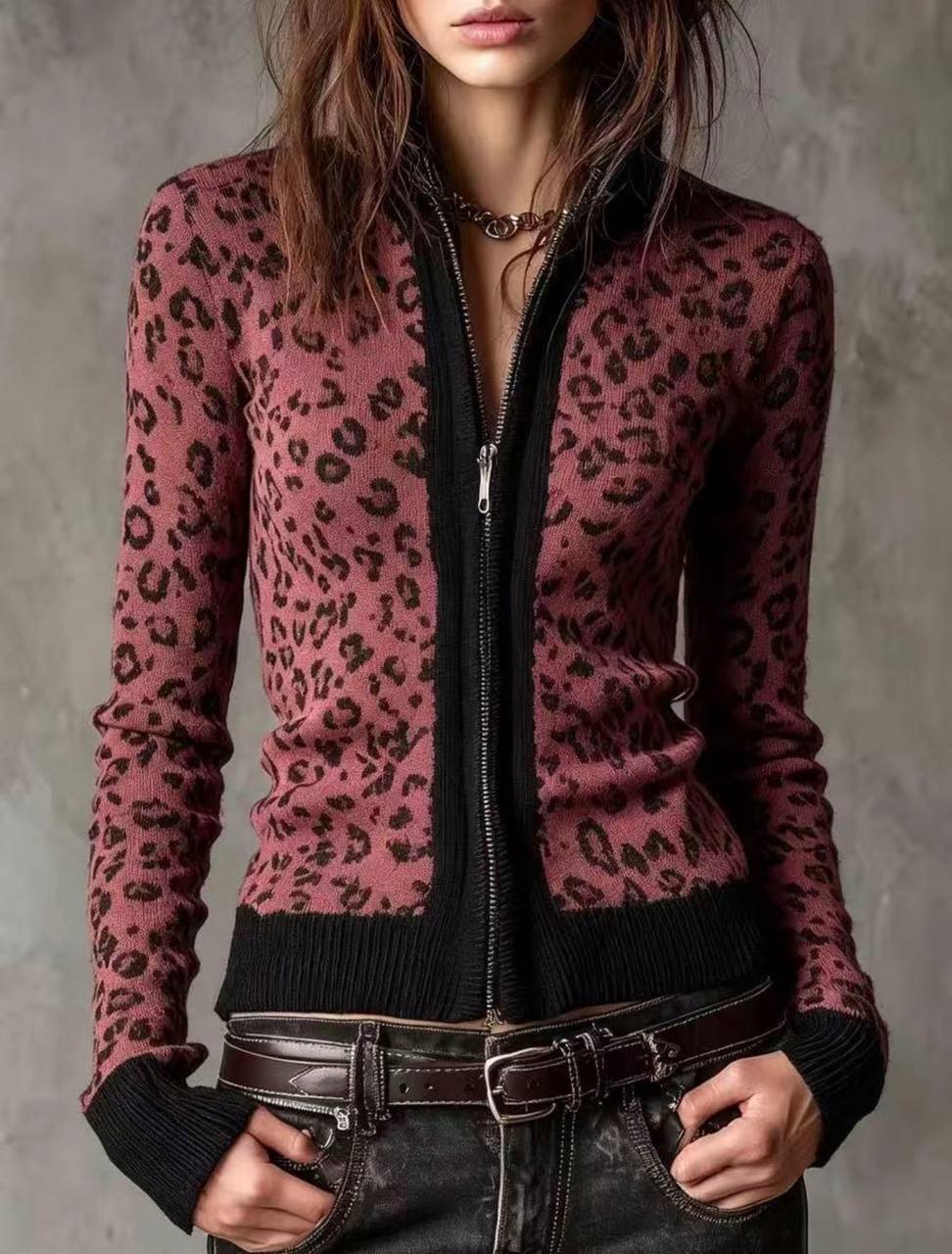 Chaqueta fina estampado ✨