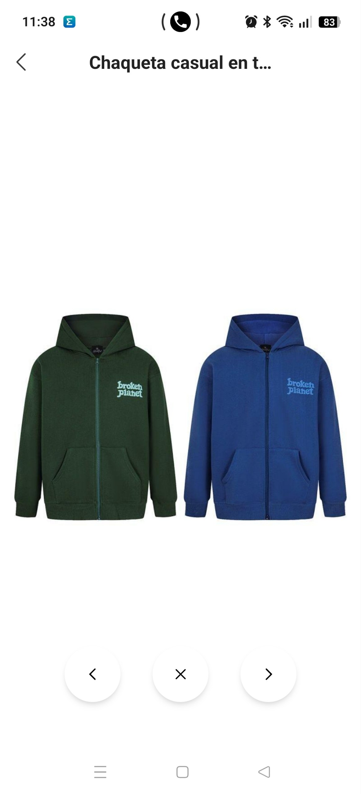 Sudadera zip Broken Planet 46.40€‼ ✨