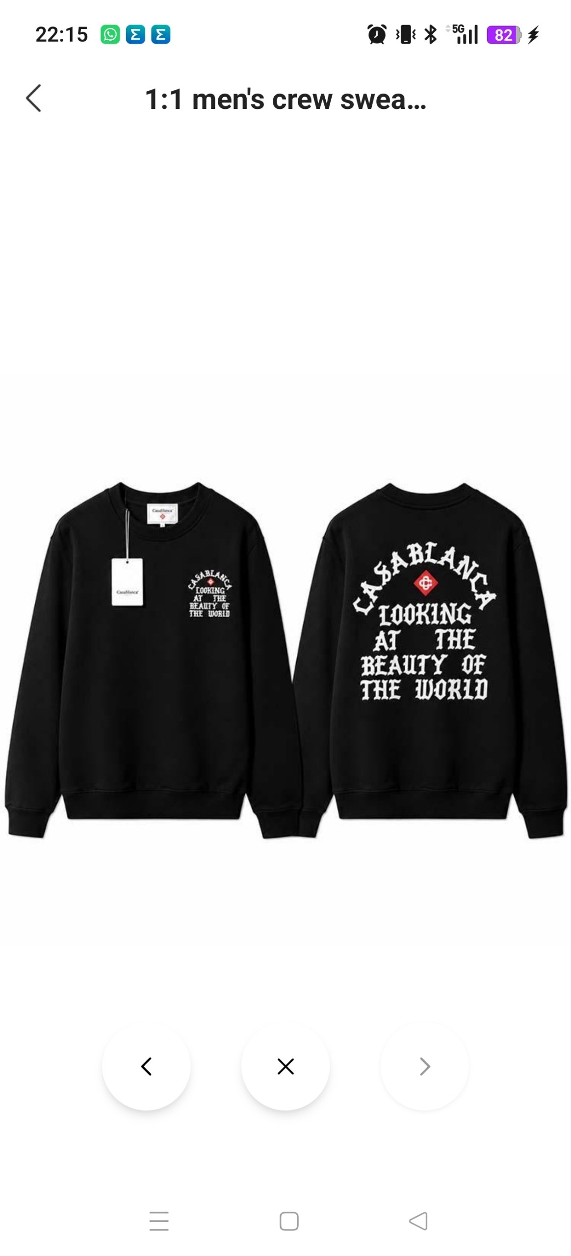 Sudadera Casablanca 14.82€‼ ✨