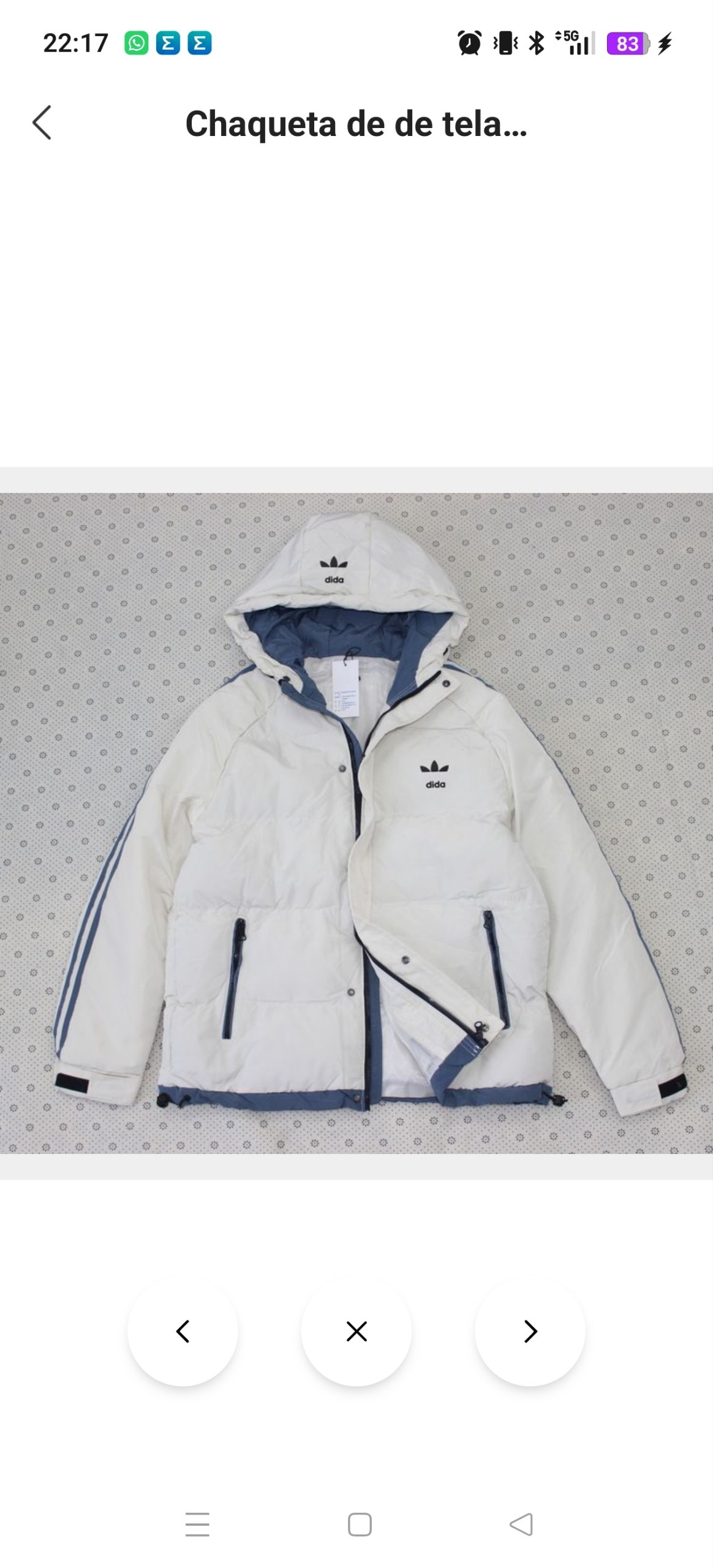 Abrigo Adidas 24.36€‼ ✨