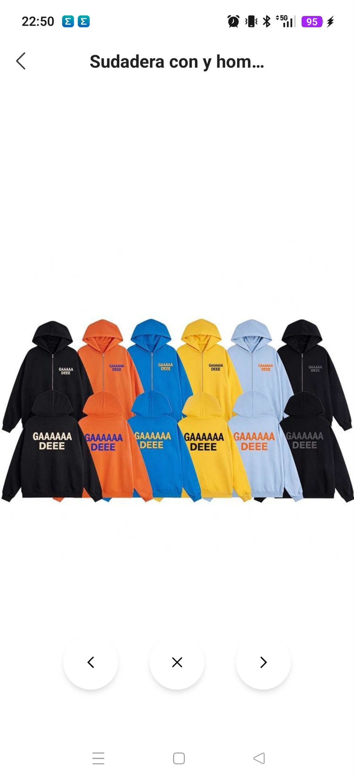 Sudadera zip Gallery Dept 55.98€‼ ✨