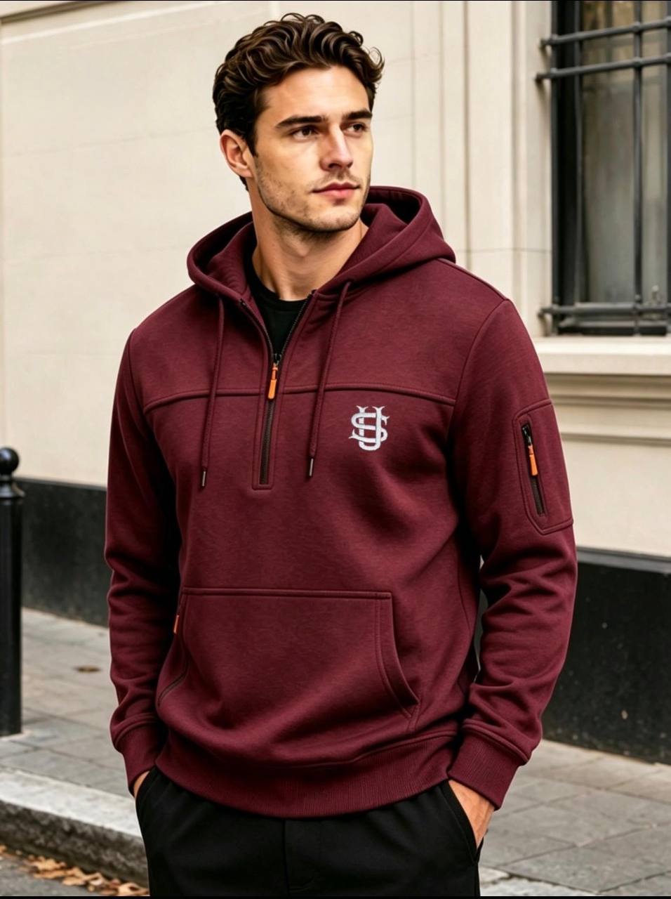 SUDADERA HALF ZIP SUVENE ✨