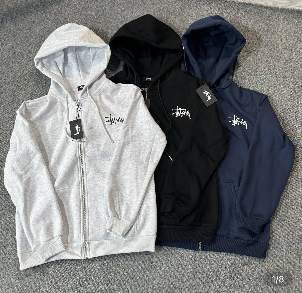 Sudadera Stussy con cremallera ✨