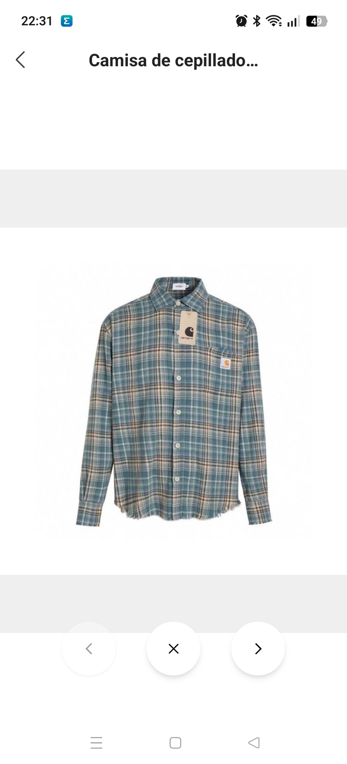 Camisa cuadros Carhartt 26.36€‼ ✨