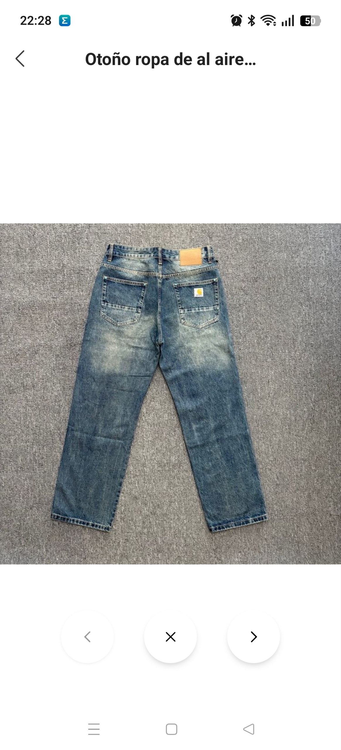 Pantalón vaquero Carhartt 35.94€‼ ✨