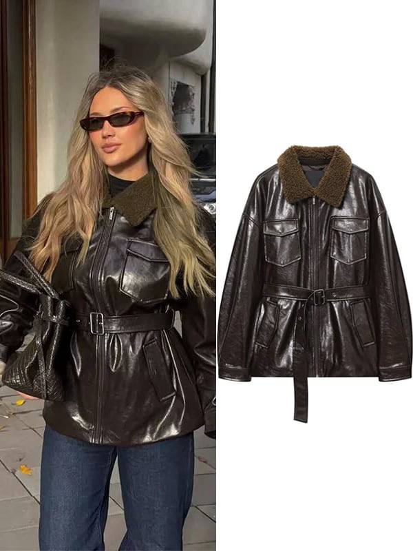 Chaqueta Cuero Borrego ✨💫 ✨
