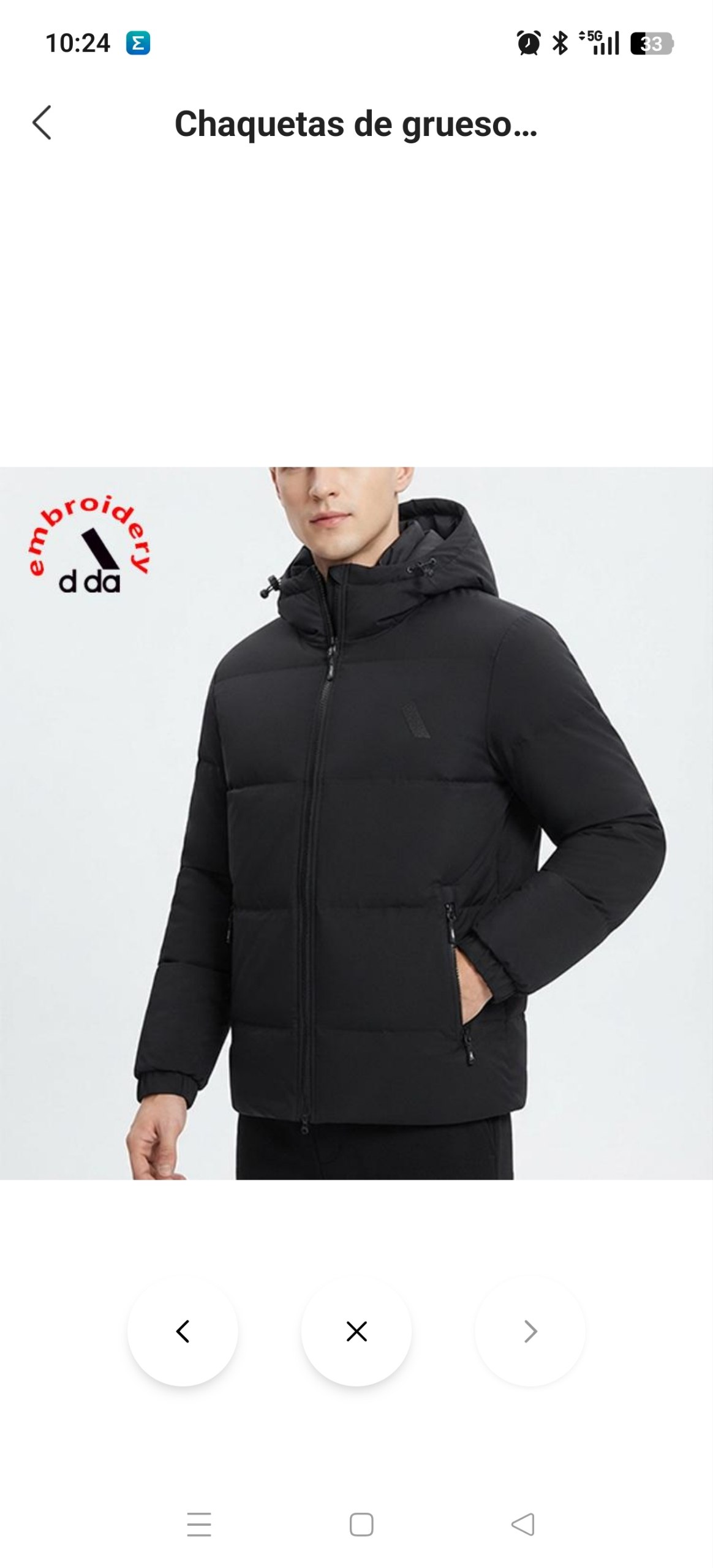 Abrigo bordado Adidas ✨